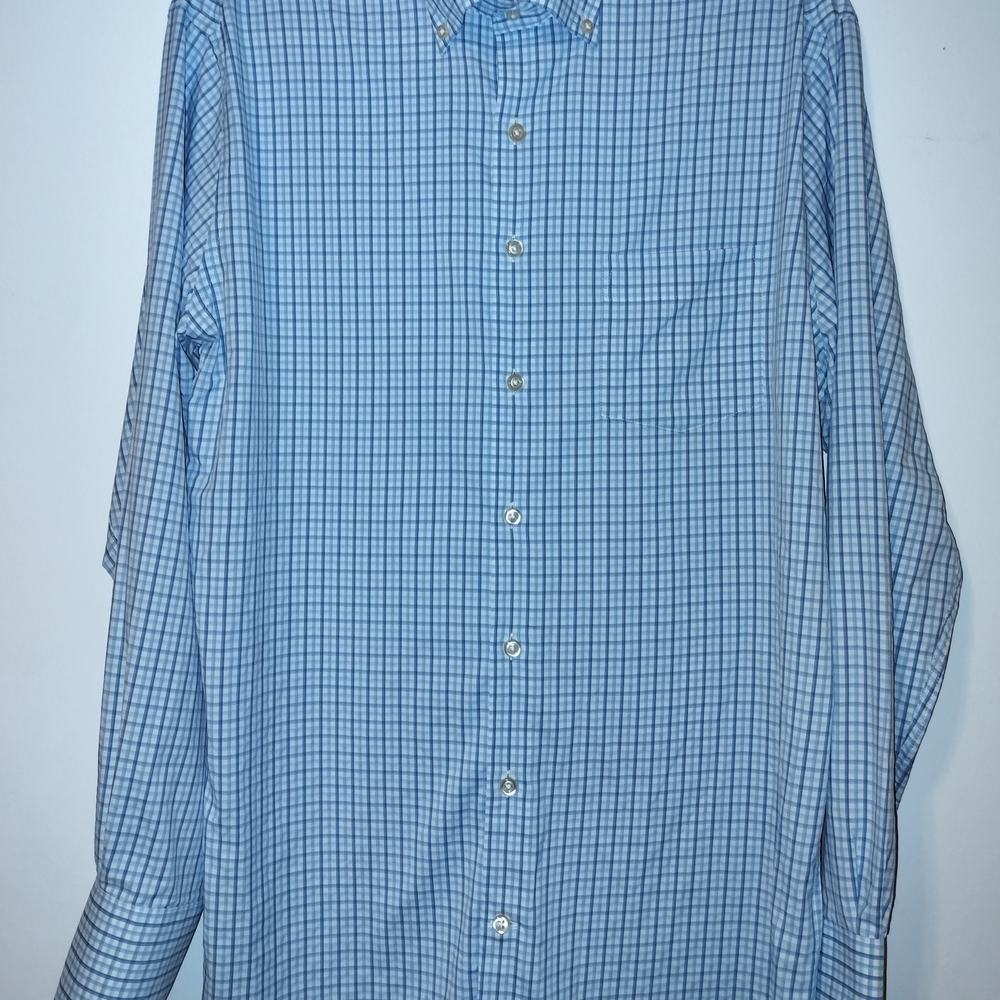 Peter Millar Men's Blue Summer Comfort Button Down Shirt